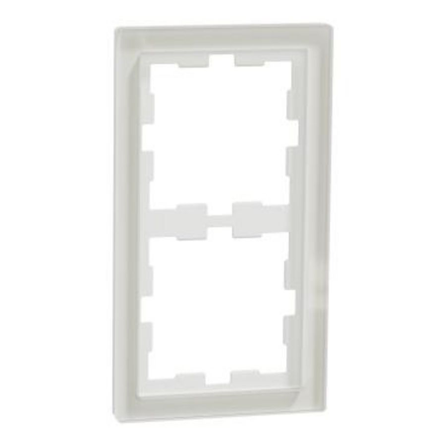 Afdekraam D-Life 2-voudig Glas Wit Systeem D