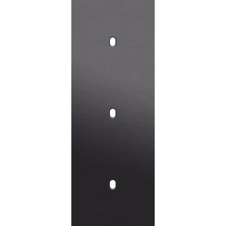 Drievoudige afdekpl. verticaal 71mm centerafstand drie enkel