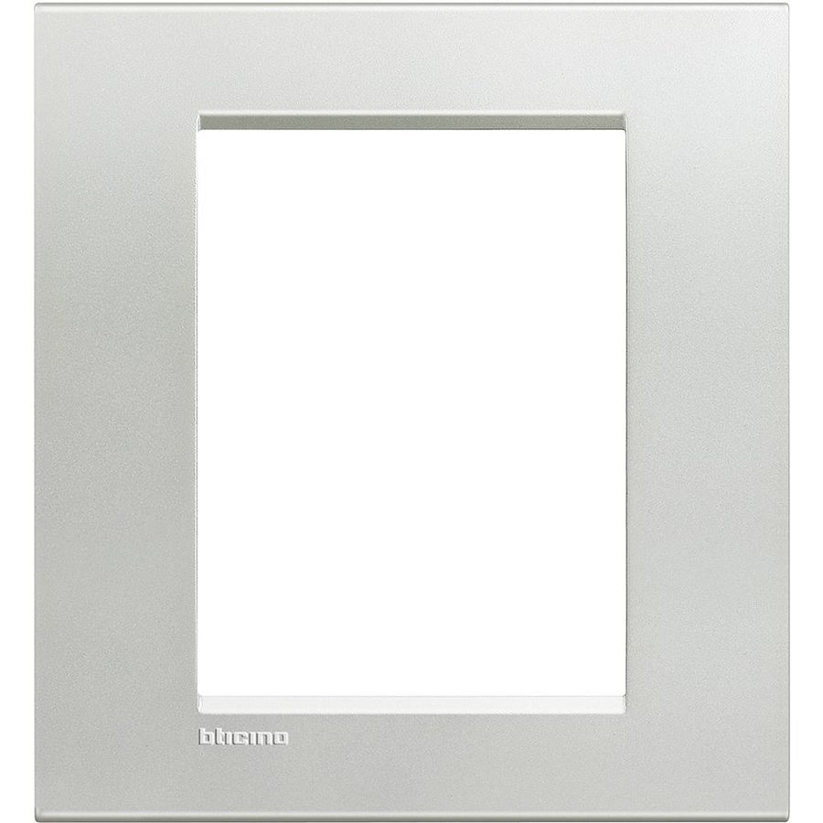 Afdekraam rechthoekig Zilver 3 + 3 mod. Livinglight