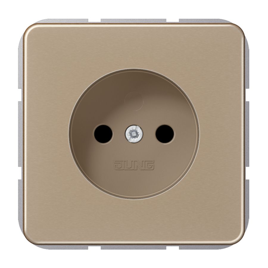 Wandcontactdoos goud brons 1-voudig CD500 VVE=10