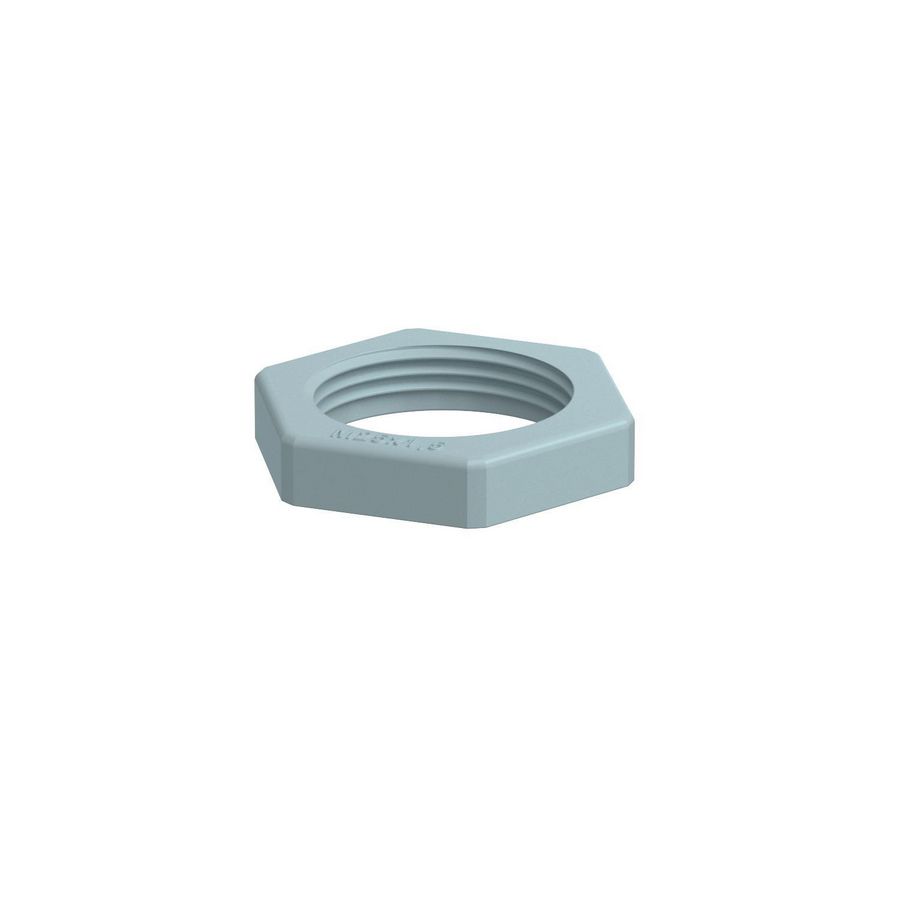 Wartelmoer M25 polyam zilvergrijs RAL 7001 VVE=100