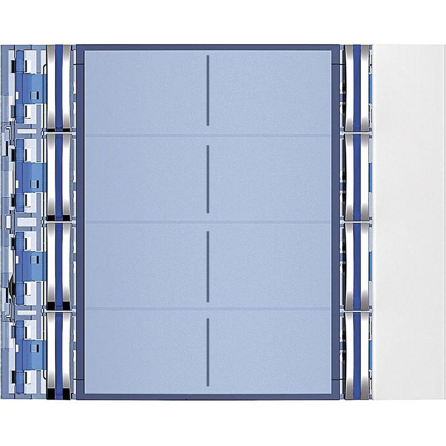 Frontplaat 8-voudig Allwhite Sfera