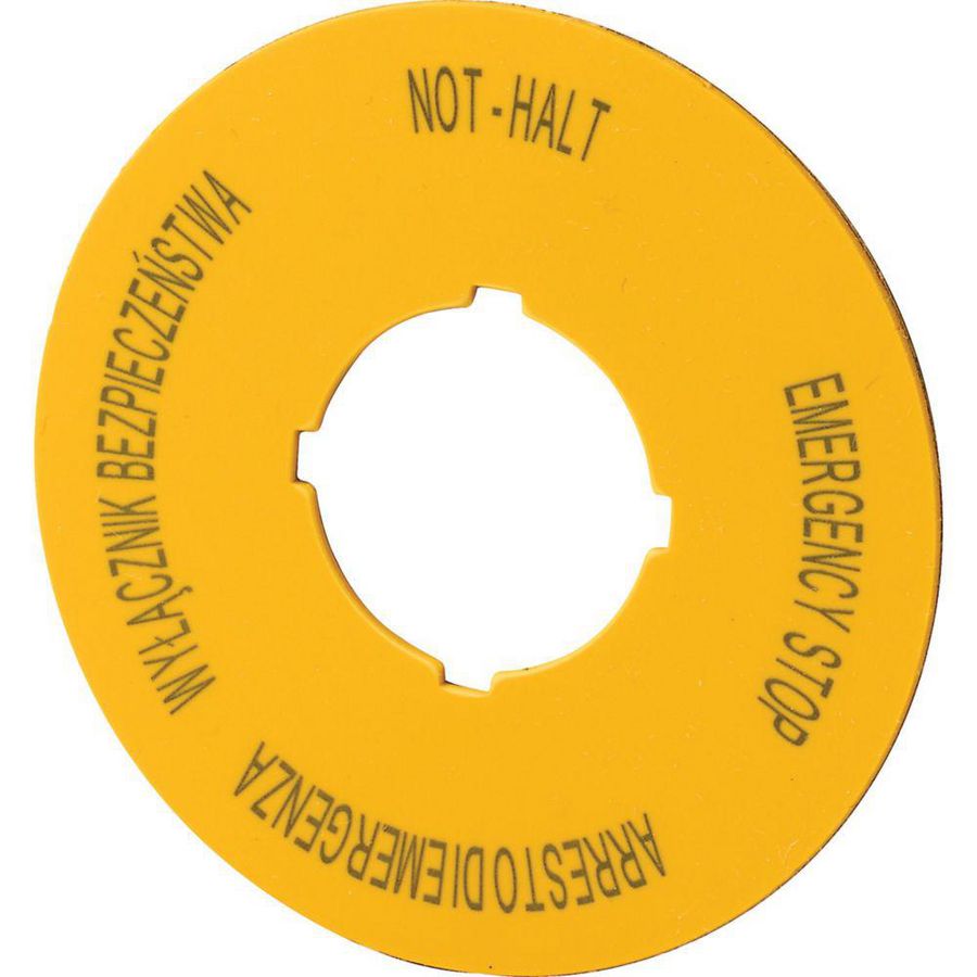 Noodstopschild M22-XBK15 VVE=10