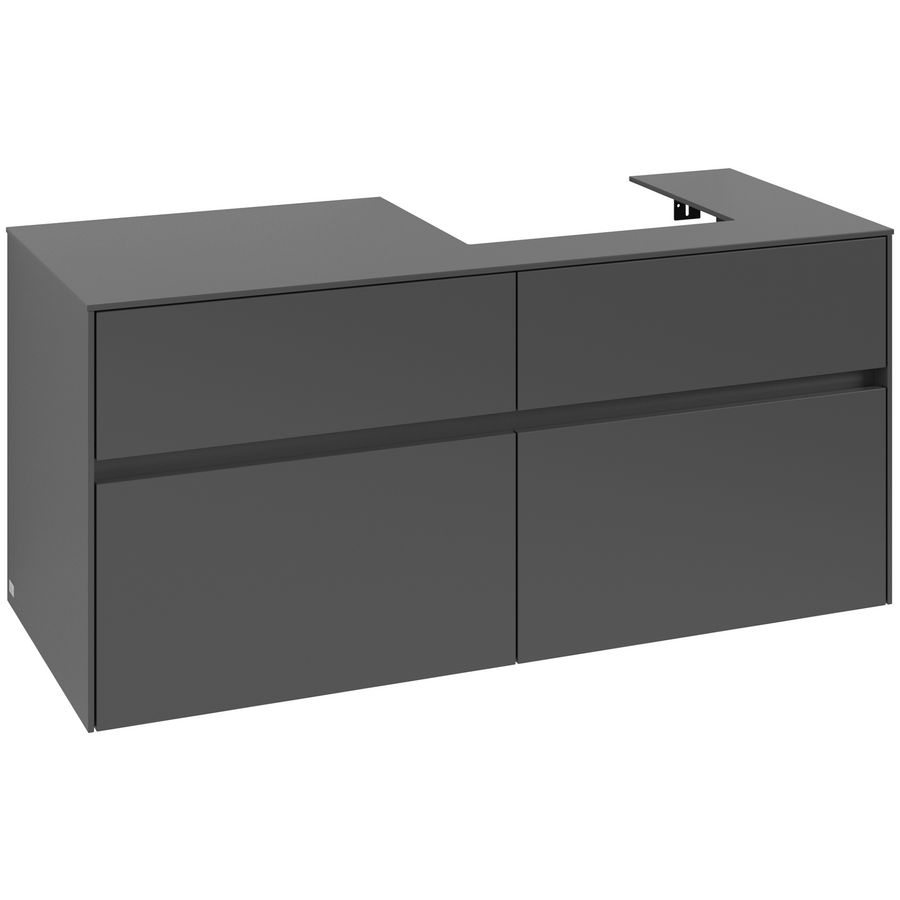 Wastafelonderkast Collaro 1200x548x500mm Graphite C072B0VR