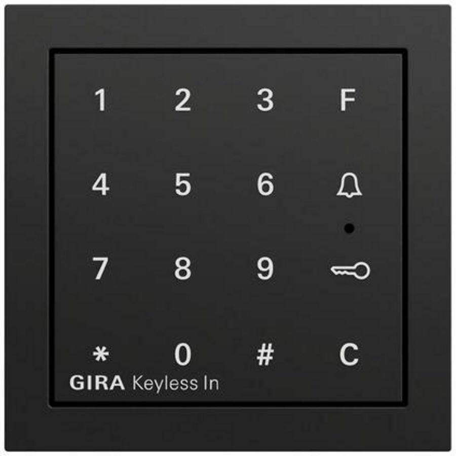 Gira Keyless In codeklaviermod. System 70 zwart m(gel.)