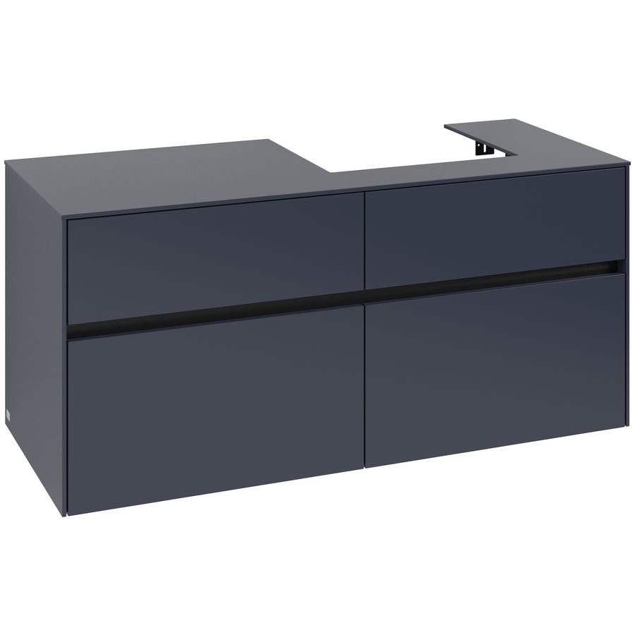 Wastafelonderkast Collaro 1200x548x500mm Marine Blue C072B0VQ