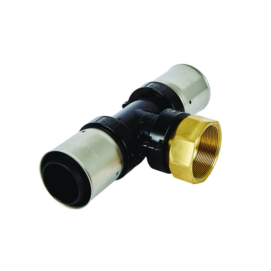 T-koppeling verlopend persaansluiting 13PK 75x2.1/2"bn.x75mm kunststof