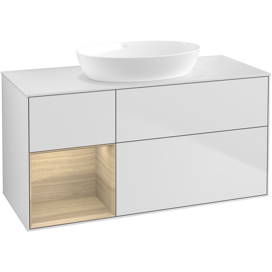 Wastafelonderkast Finion 1200x603x501mm White Matt Lacquer GA61PCMT