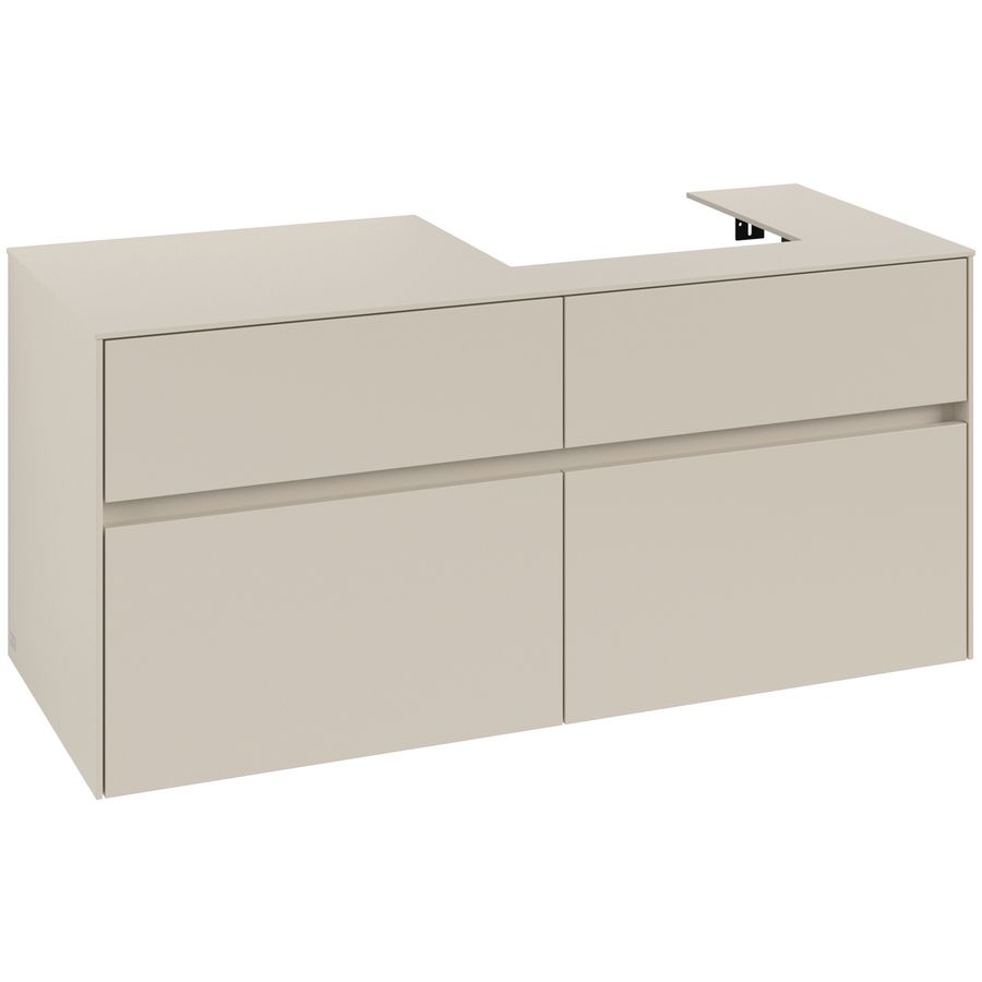 Wastafelonderkast Collaro 1200x548x500mm Cashmere Grey C072B0VN