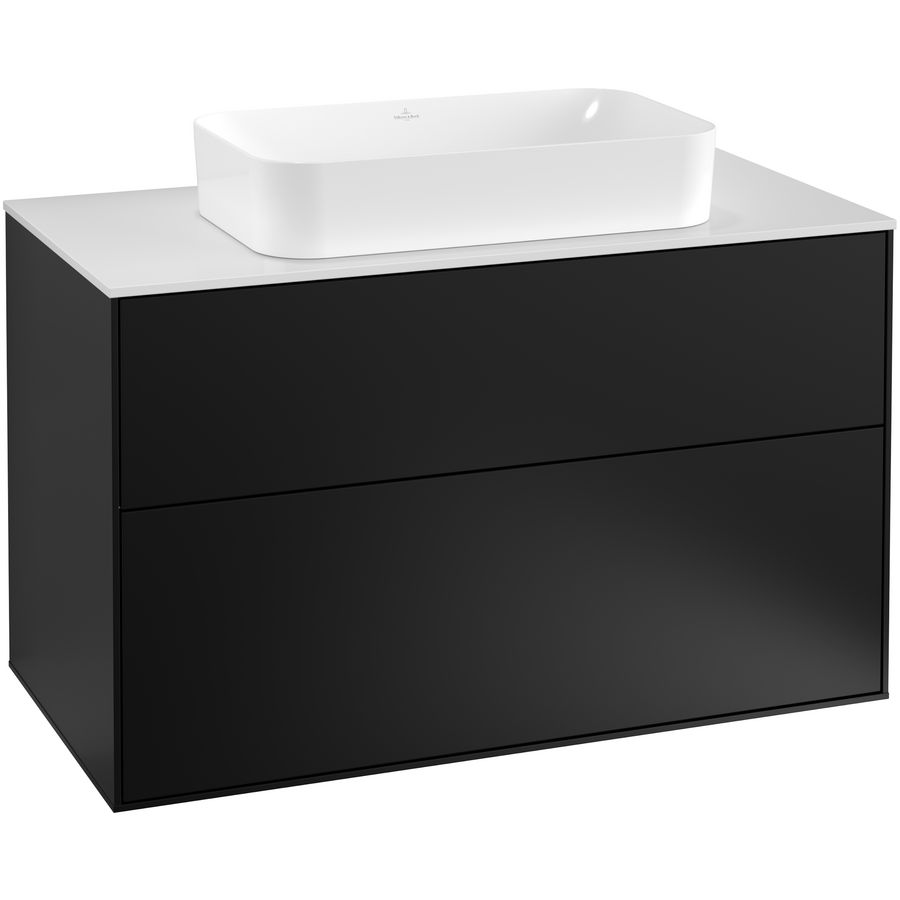 Wastafelonderkast Finion 1000x603x501mm Black Matt Lacquer G23100PD