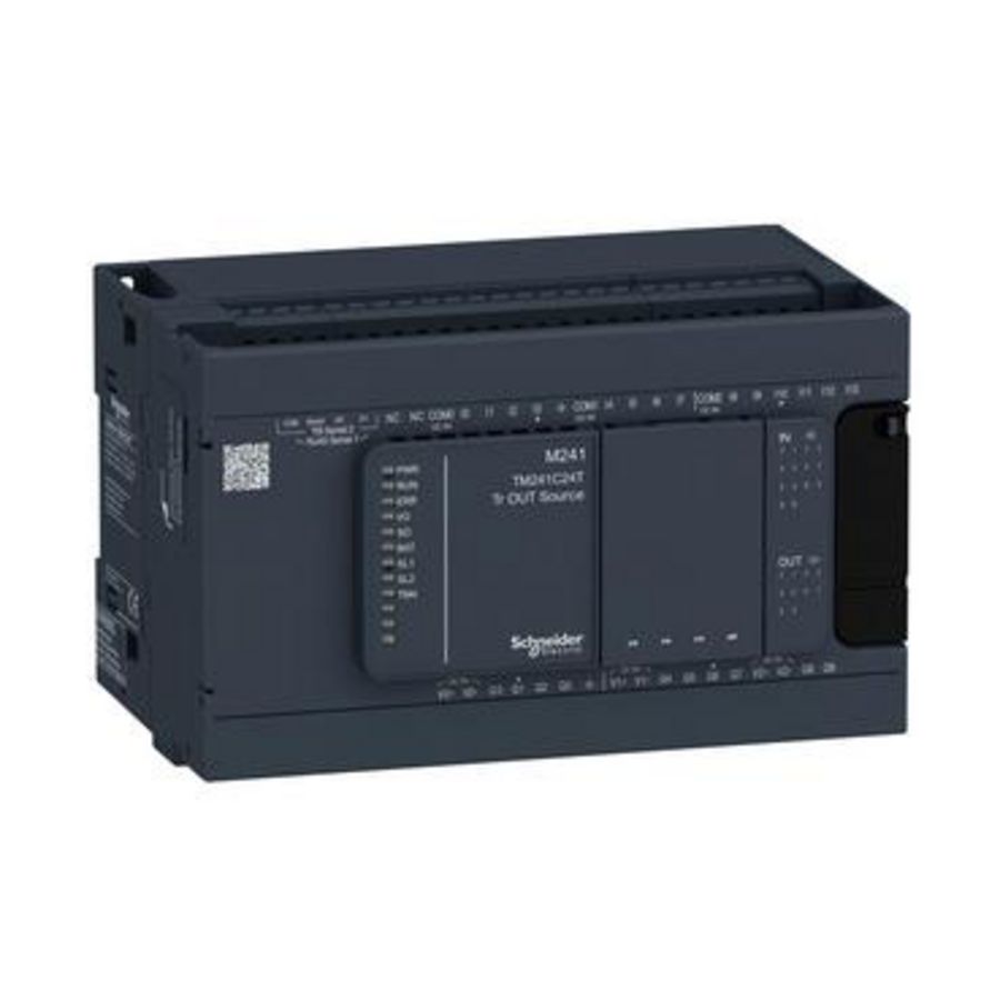 Transistor PNP Modicon M241 PLC 24I/O