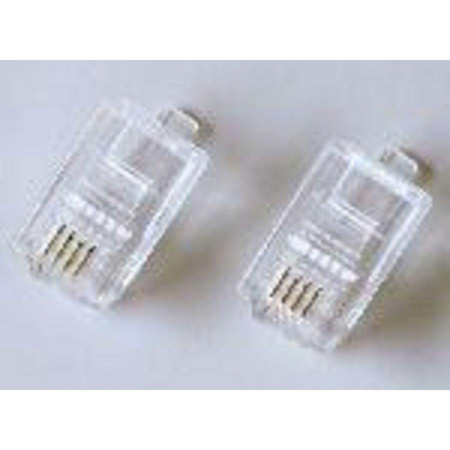 RJ10 connector plat/soepel (4/4)