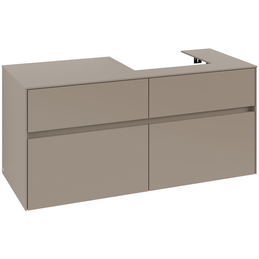 Wastafelonderkast Collaro 1200x548x500mm Taupe C072B0VM