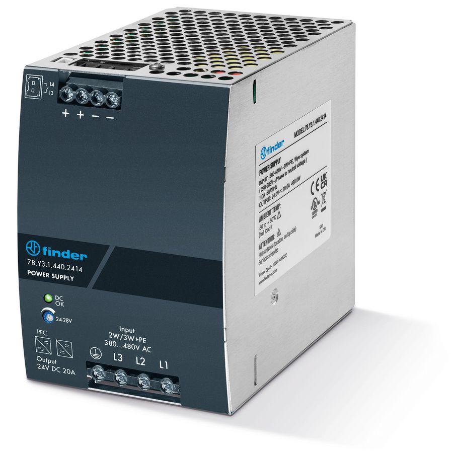 FIN VOEDING 20A 24VDC 480W