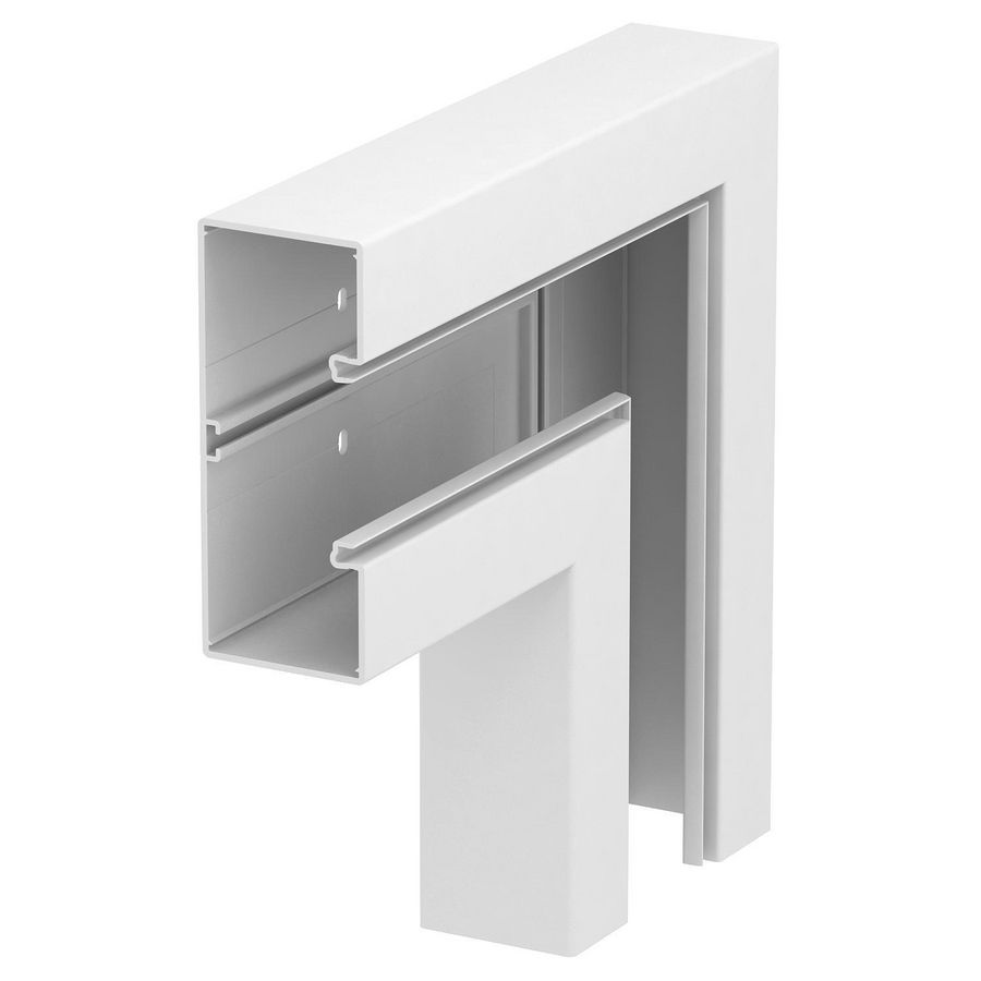 Platte hoek 70x170mm polyvinylchlorid puur wit