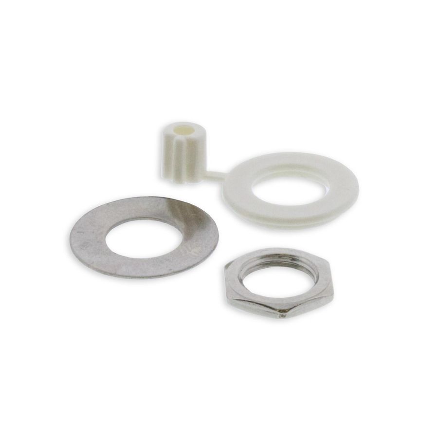 Toebehoren dimmers moer sluitring en positiering 6mm adapter Klemko