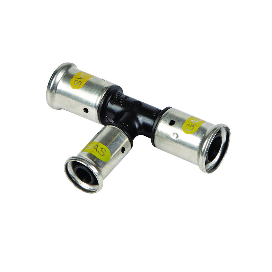 T-koppeling verlopend persaansluiting GAS 10PKG 32x26x32mm kunststof