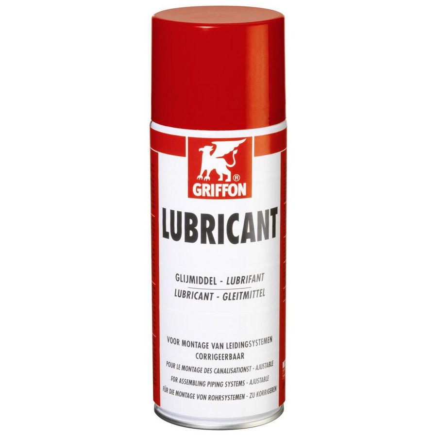 Lubricant / glijmiddel spuitbus 400ml. voor leidingsystemen met rubber manchet VVE=12