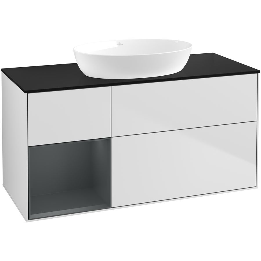 Wastafelonderkast Finion 1200x603x501mm White Matt Lacquer GA62HGMT