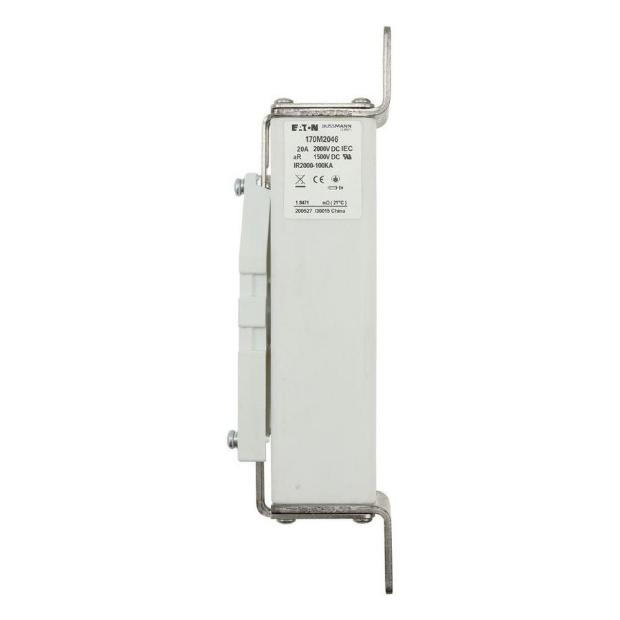 Zekering hoge snelheid 20 A DC 2000 V 100 kA 39x66x216 VVE=2