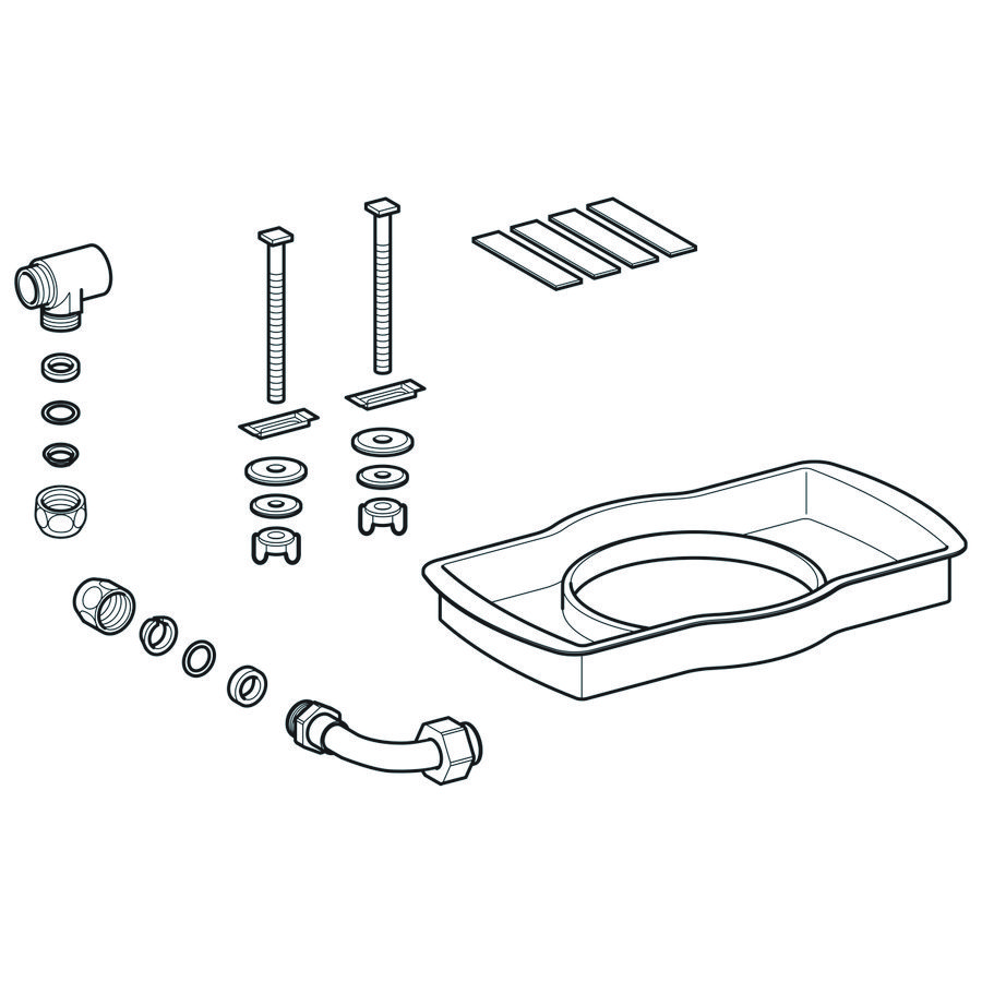 AquaClean 4000 wateraansluitset standaard tbv closetzitting