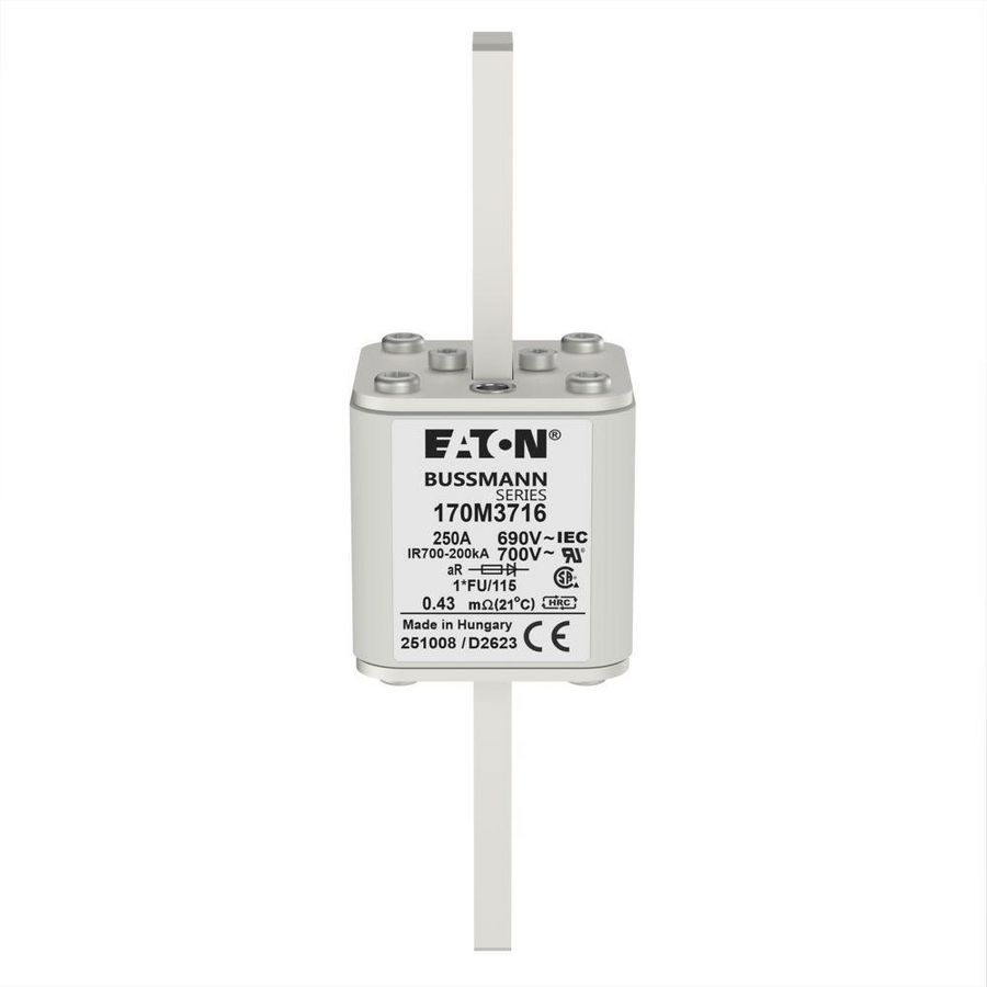 Zekering h. snelheid 250A AC 690V 200kA compact 1 45x VVE=2
