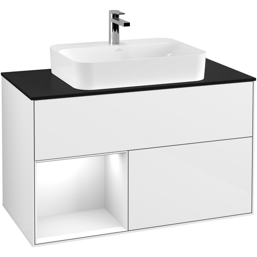 Wastafelonderkast Finion 1000x603x501mm G.White.L G362GFGF