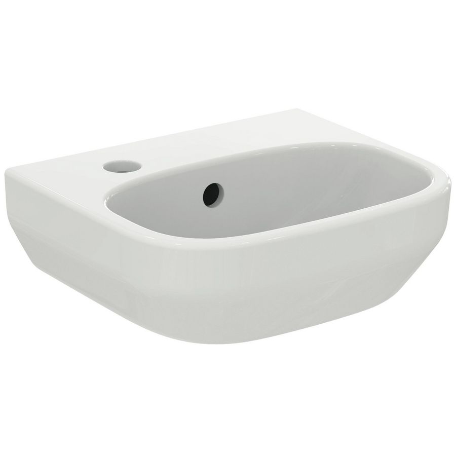 Fontein I.LIFE-A 35x30cm met kraangat links + overloop wit