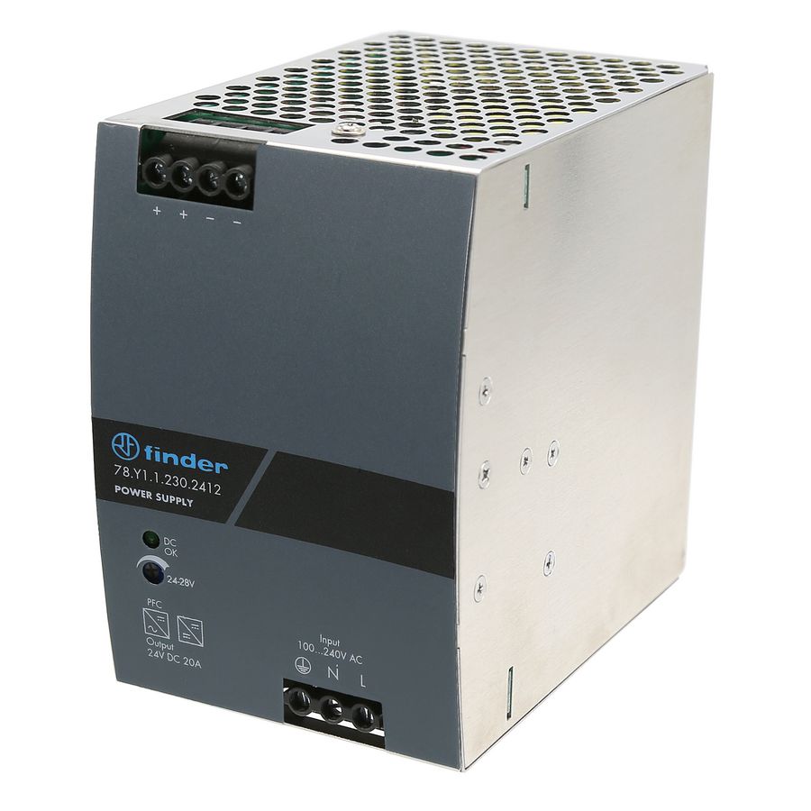 FIN VOEDING 20A 24VDC 480W