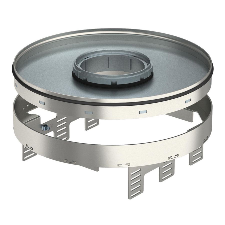 Ronde cassette v. tubus Ø305mm rvs A2 1.4301 7409452