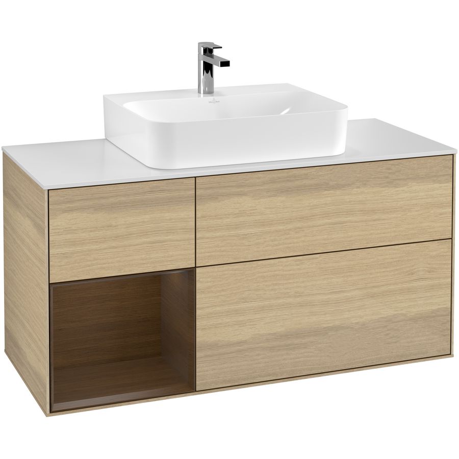 Wastafelonderkast Finion 1200x603x501mm Oak Veneer F161GNPC