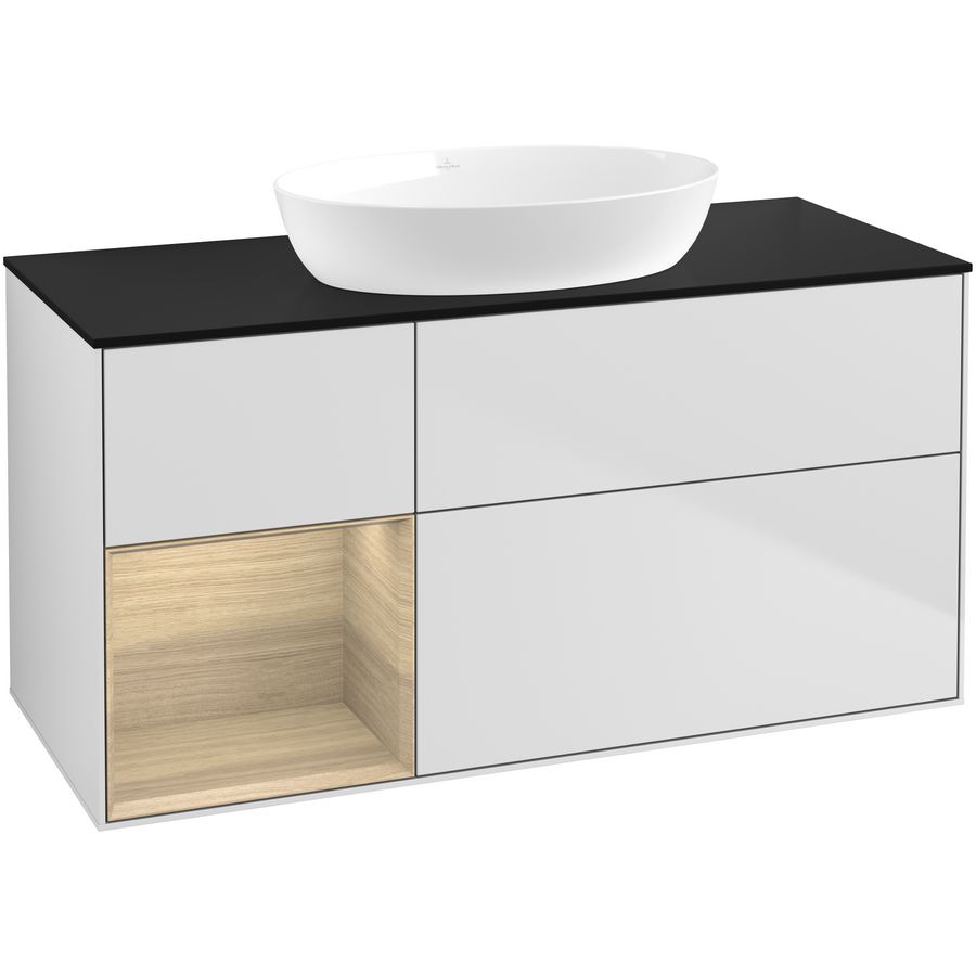 Wastafelonderkast Finion 1200x603x501mm White Matt Lacquer GA62PCMT