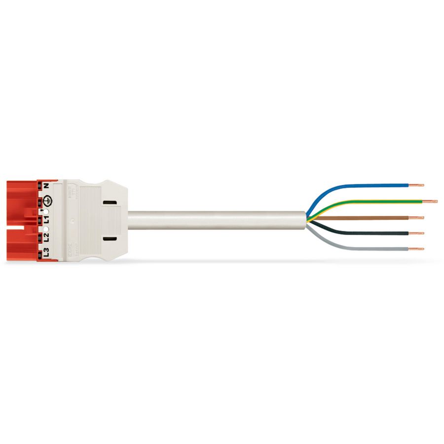 Geconf.aansluitkabel Eca Steker/open einde 771-9975/206-202