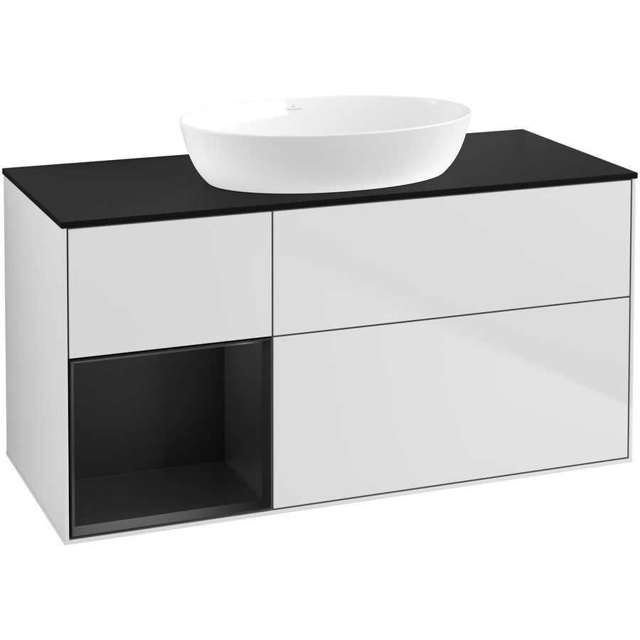 Wastafelonderkast Finion 1200x603x501mm White Matt Lacquer GA62PDMT