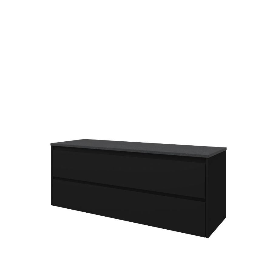 Proline Top afdekplt hardst en OK Sym Mat zwart/BLuSt 140x46