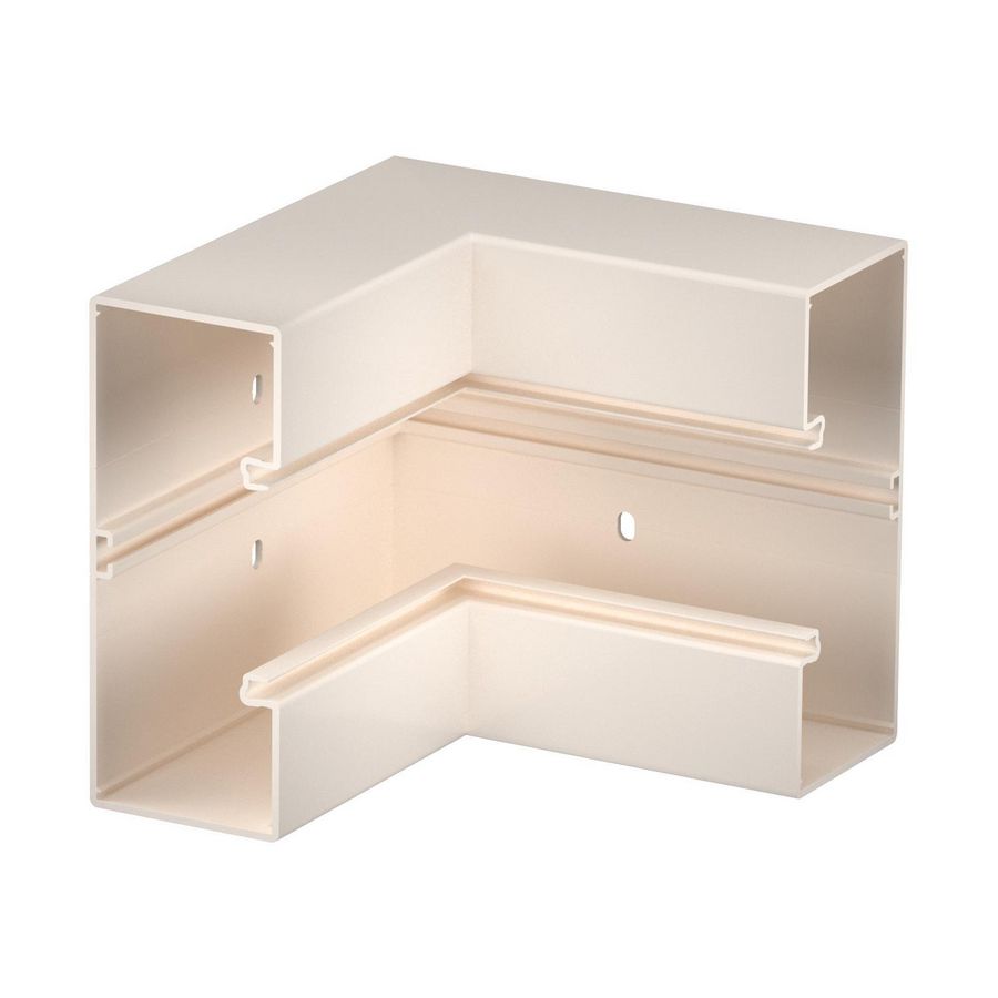 Binnenhoek 70x170mm polyvinylchlorid creme wit 9001