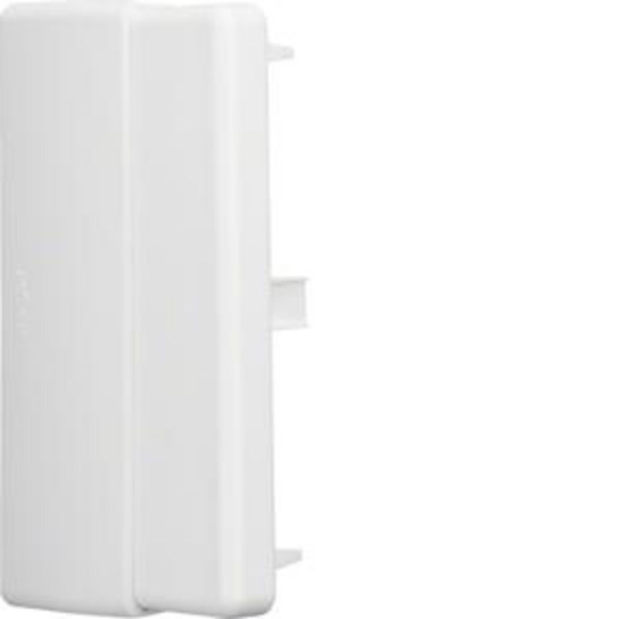 Eindplaat voor goot 110mm breed LFE UV-bestendig verkeerswit