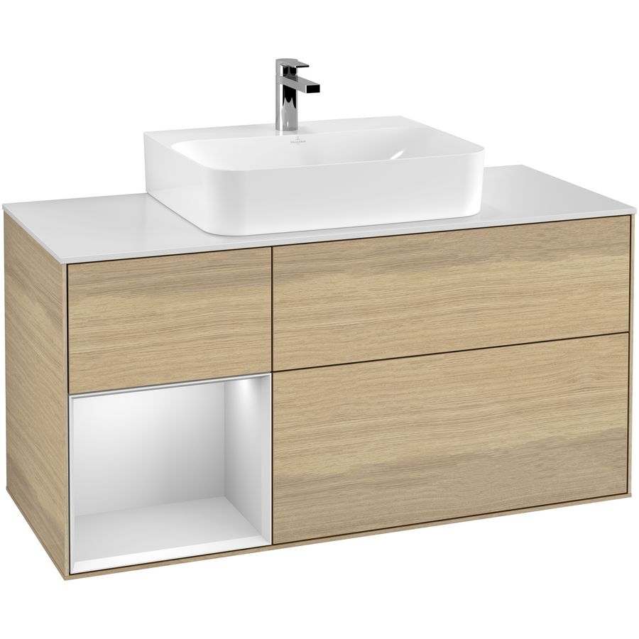 Wastafelonderkast Finion 1200x603x501mm Oak Veneer F161MTPC