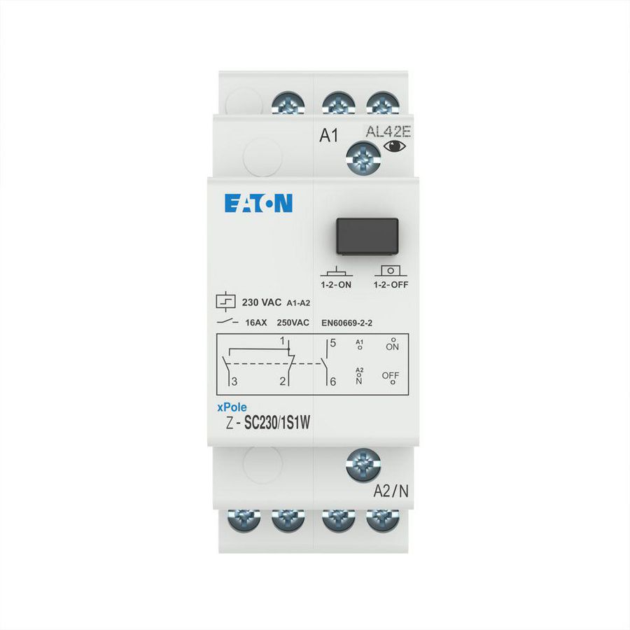 Impulsrelais Z-SC230/1S1W-230 VAC-16A-1M 1W contact-1TE