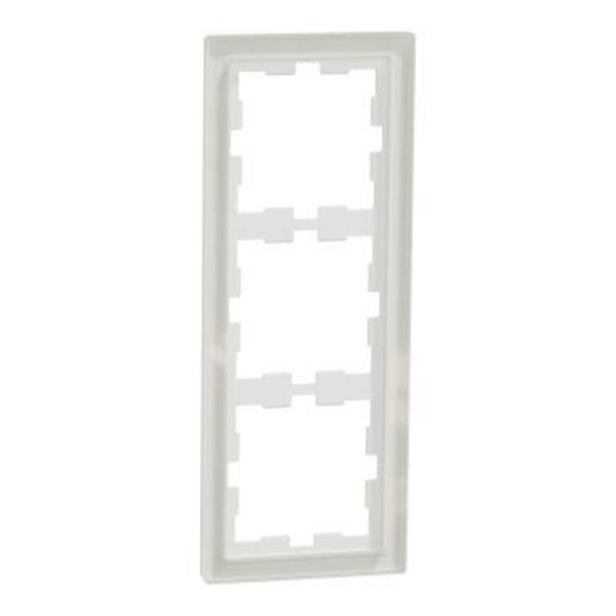 Afdekraam D-Life 3-voudig Glas Wit Systeem D