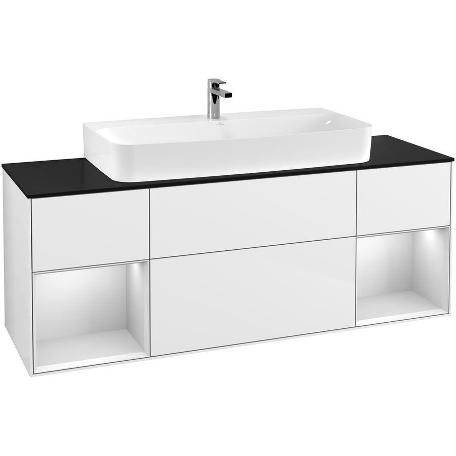 Wastafelonderkast Finion 1600x603x501mm G.White.L G212MTGF