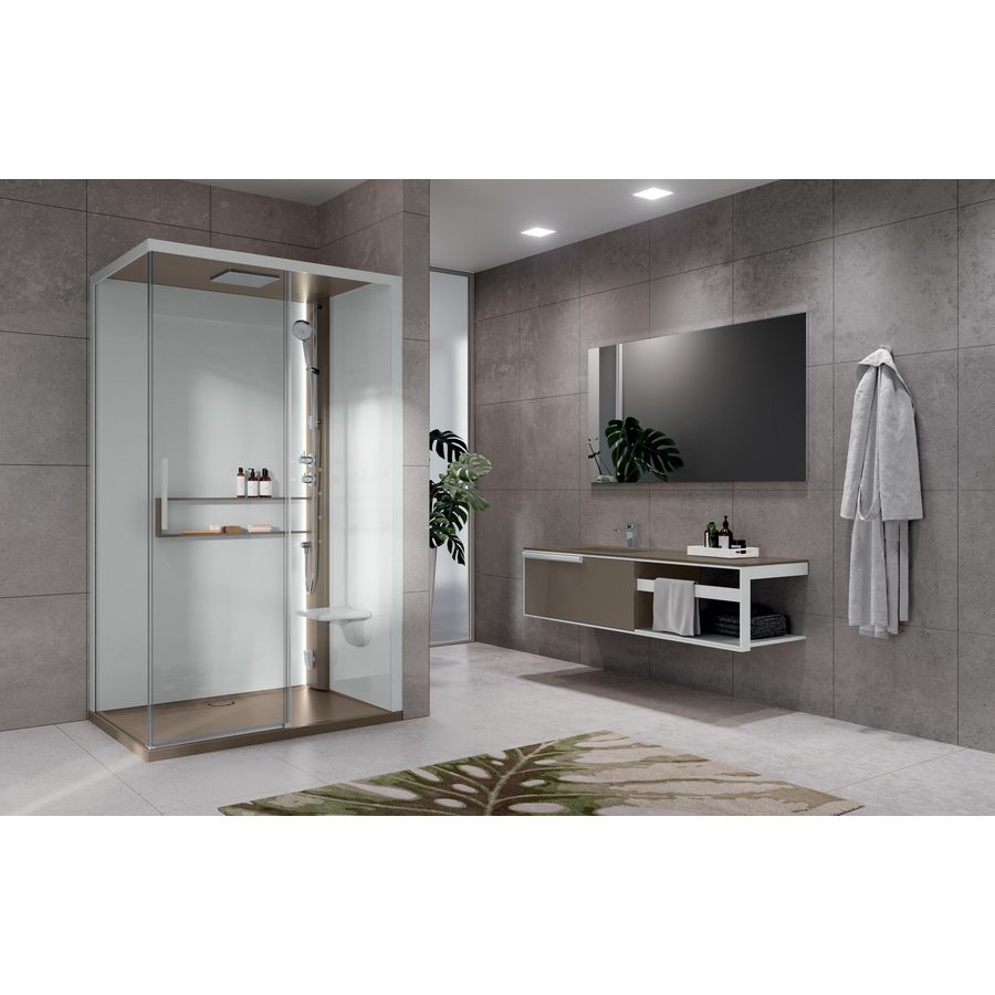 Douchekabine glax 20 2 2p+f h11,5 140x90 remetherhammam t wh