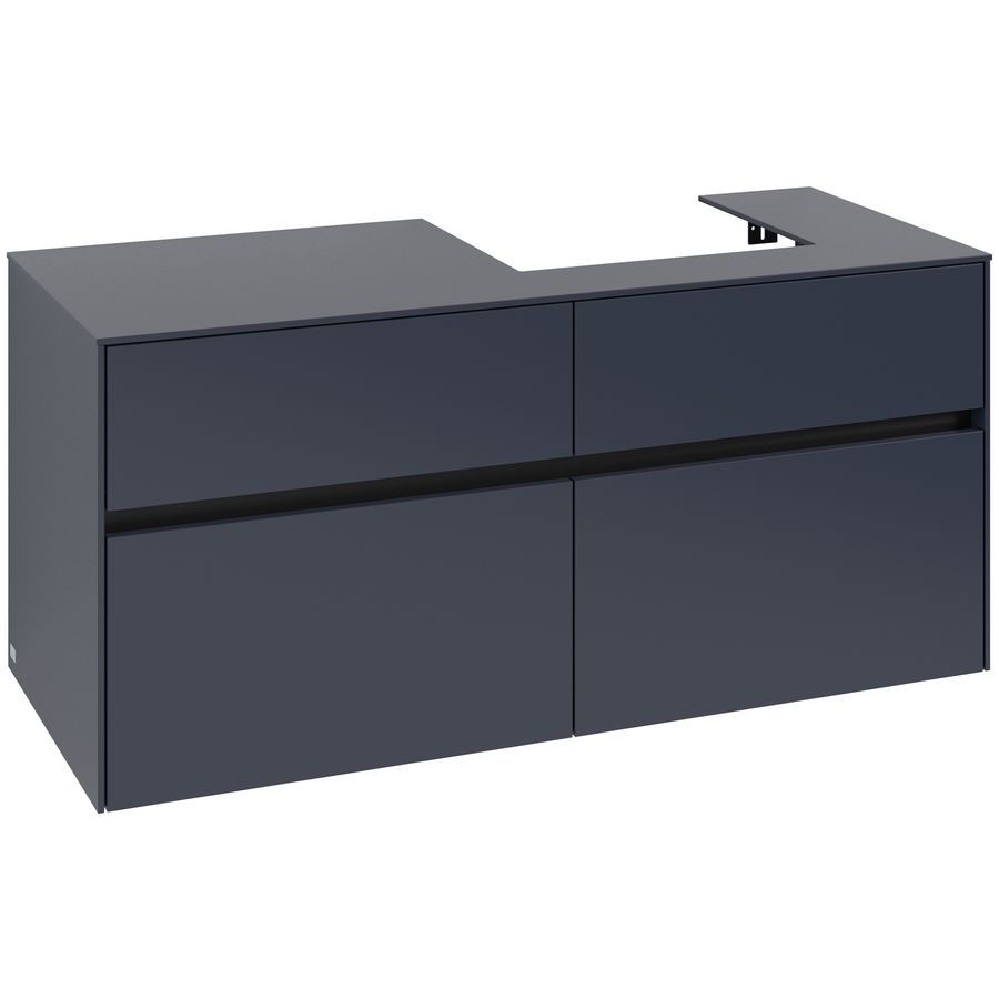 Wastafelonderkast Collaro 1200x548x500mm Marine Blue C07200VQ