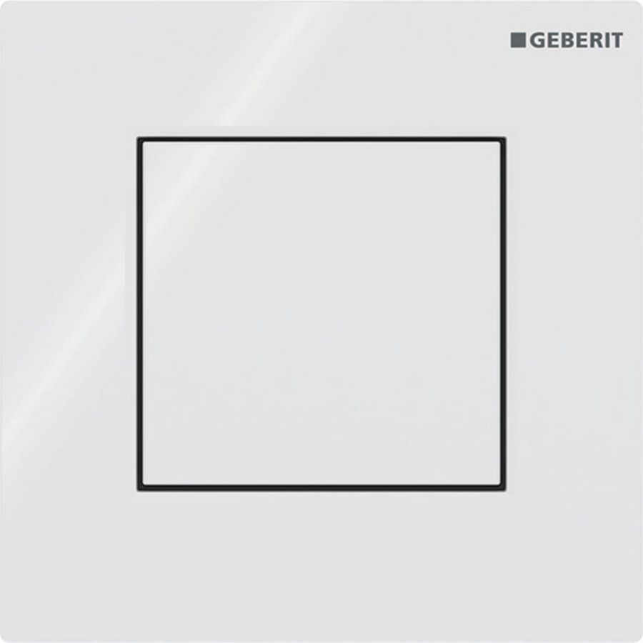 Urinoirsturing pneumatisch type 01 bedieningsplaat SQUARE: Alpien wit