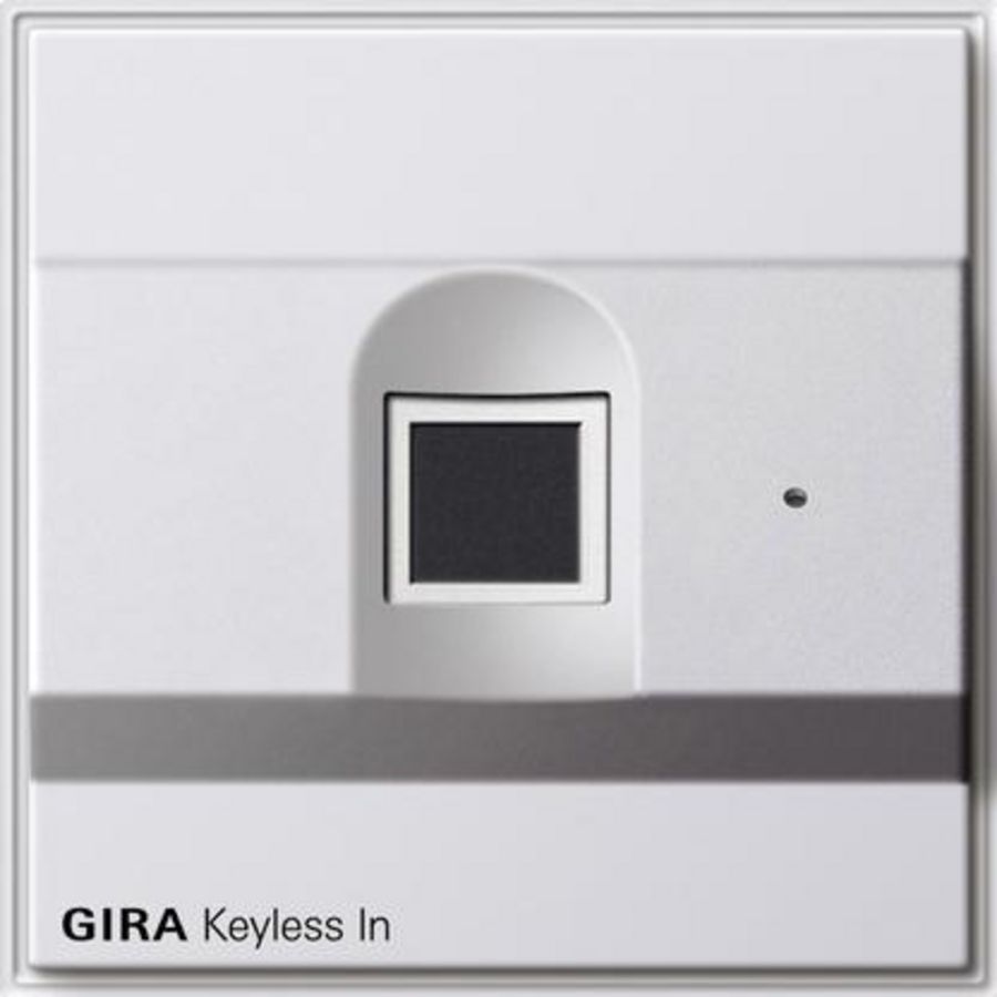 Gira Keyless In Fingerprint-leeseenh. Gira TX_44 zuiver wit