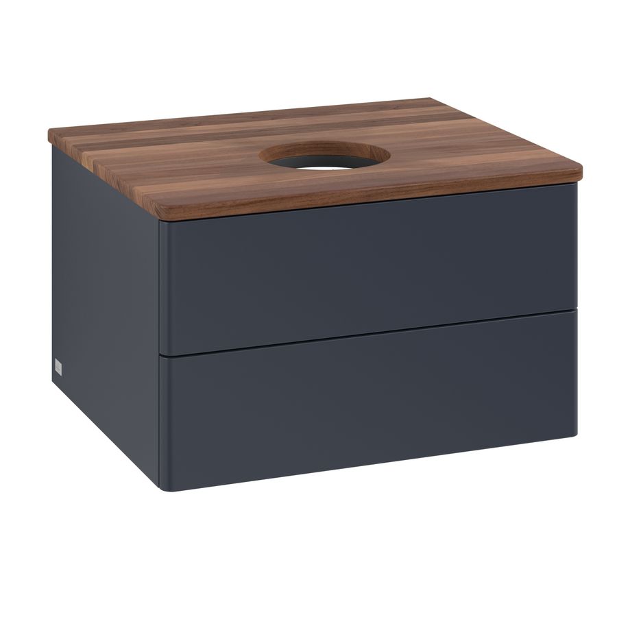 Wastafelonderkast Antao 600x360x500mm Mid.Blue Matt Lacquer K18012HG