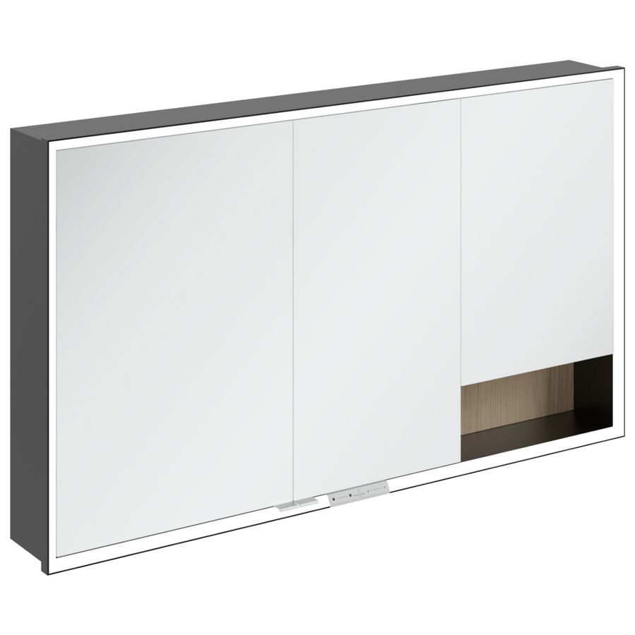 Inbouw-spiegelkast My View+ 1300x750x168mm Nordic Oak