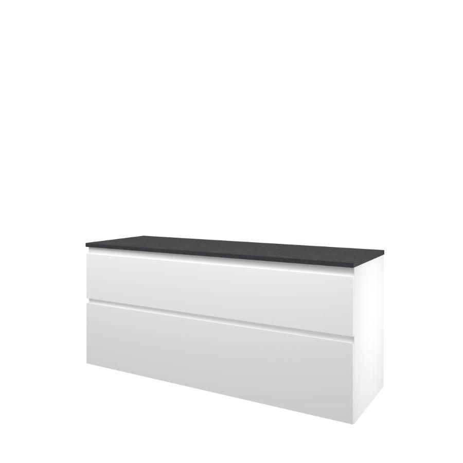 Proline Top afdekplt hardst en OK a-Sym Mat wit/BLuSt 140x46