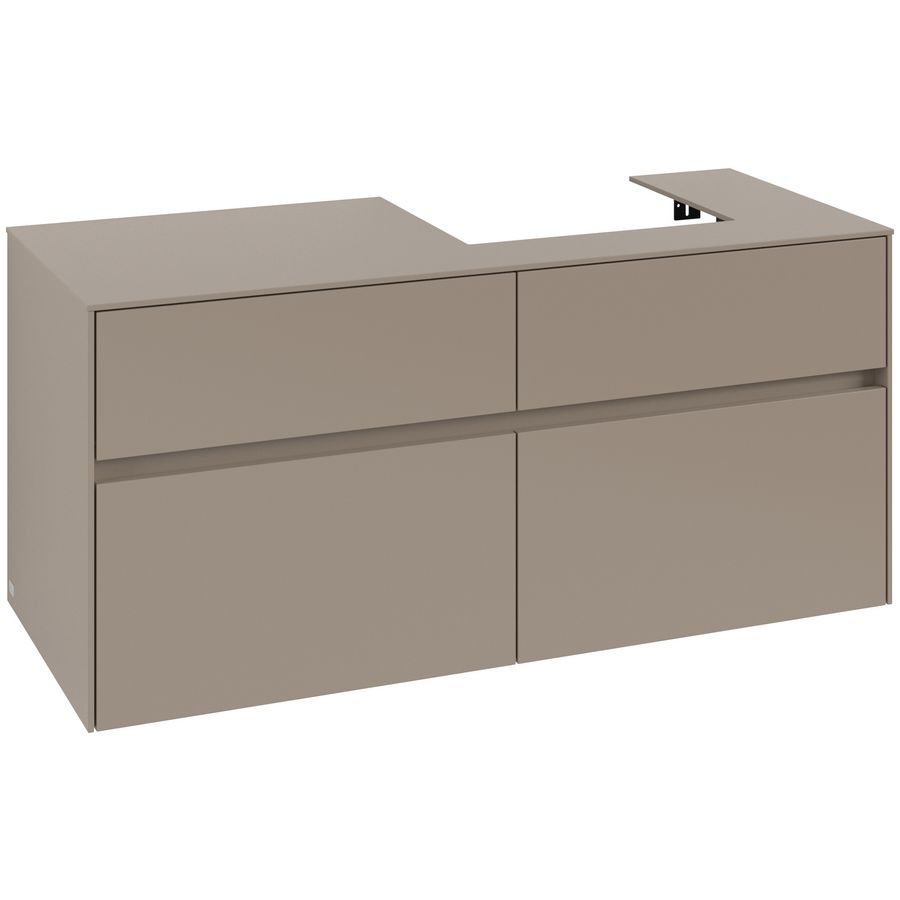 Wastafelonderkast Collaro 1200x548x500mm Taupe C07200VM
