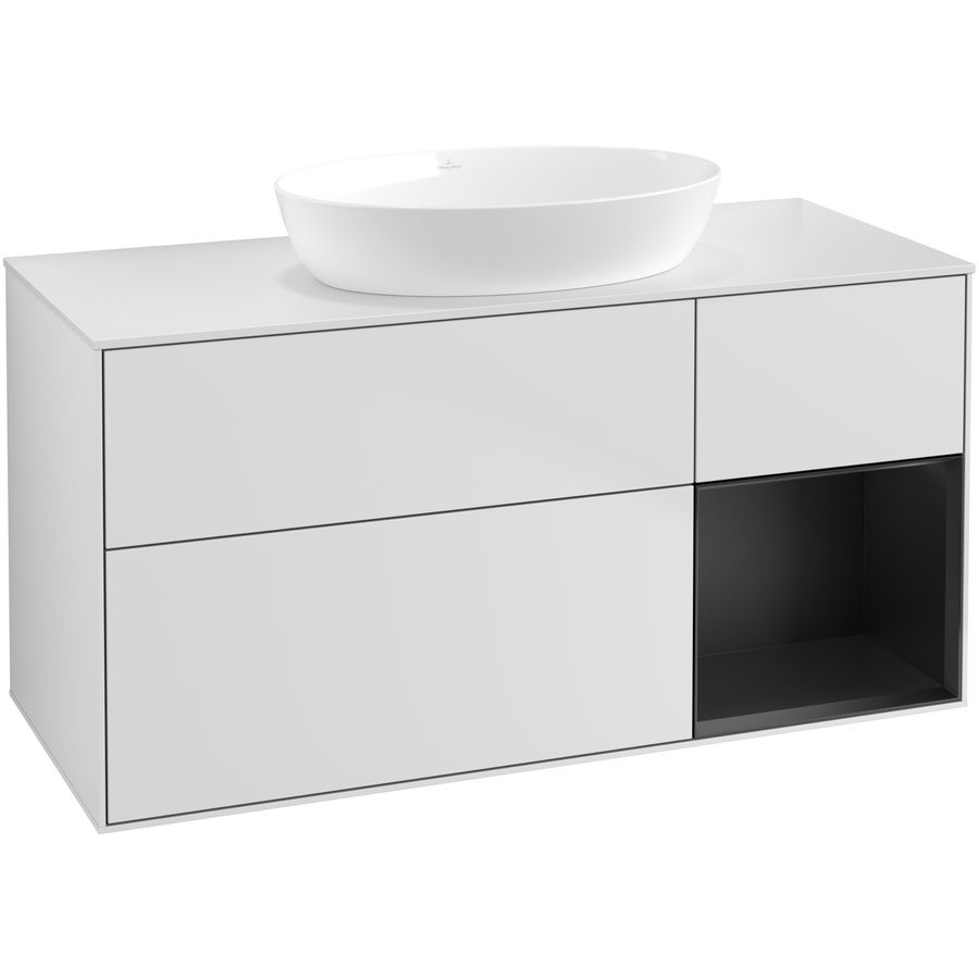 Wastafelonderkast Finion 1200x603x501mm White Matt Lacquer GA71PDMT